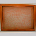 " Orange Sunshine", Acrylic on Aluminum Screen, 10" x 7" 